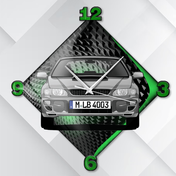Impreza Coupe Wanduhr personalisiert mit deinem Auto u. Kennzeichen!