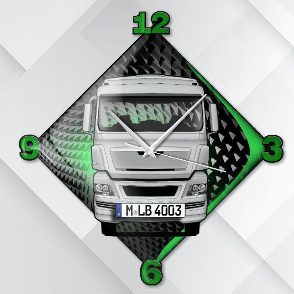 TGX 18.480 Wanduhr personalisiert mit deinem LKW u. Kennzeichen!
