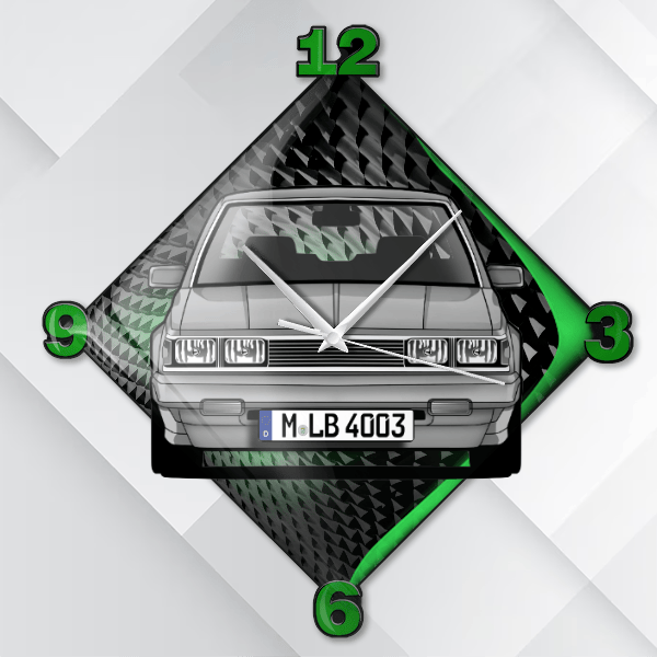 Carina Wanduhr personalisiert mit deinem Auto u. Kennzeichen!