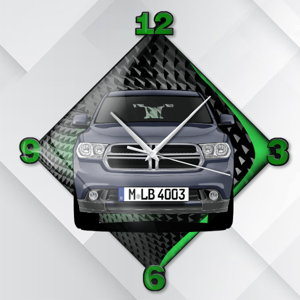 Durango Wanduhr personalisiert mit deinem Auto u. Kennzeichen!