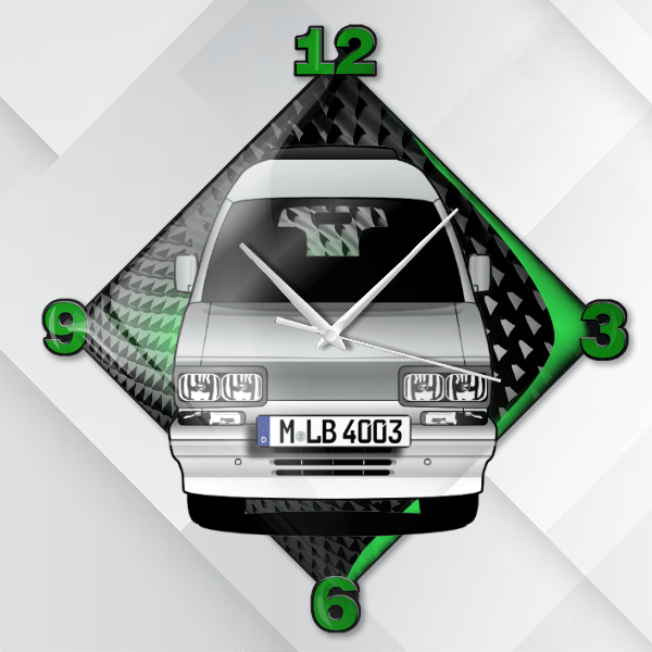 Libero E10 Wanduhr personalisiert mit deinem Auto u. Kennzeichen!