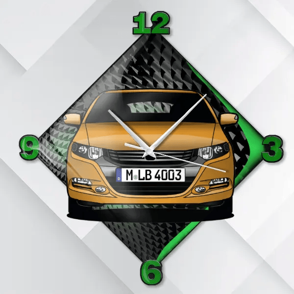 Insight Wanduhr personalisiert mit deinem Auto u. Kennzeichen!
