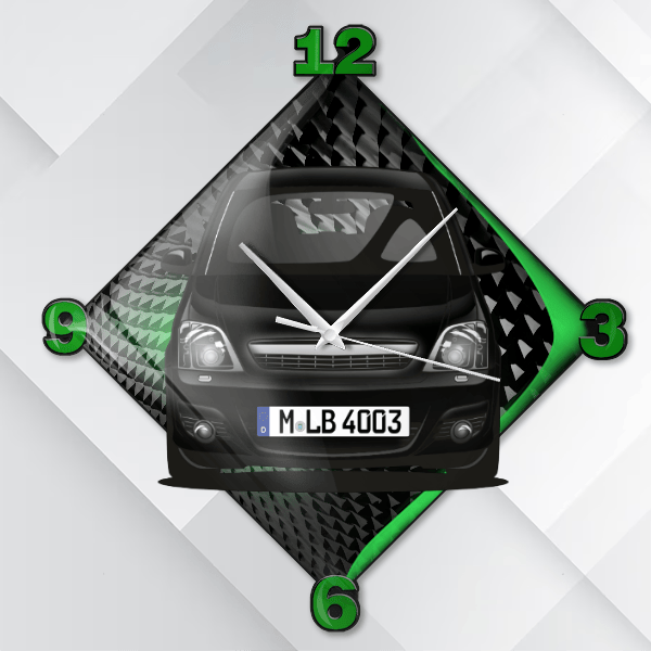 Enzo Coupe Wanduhr personalisiert mit deinem Auto u. Kennzeichen!