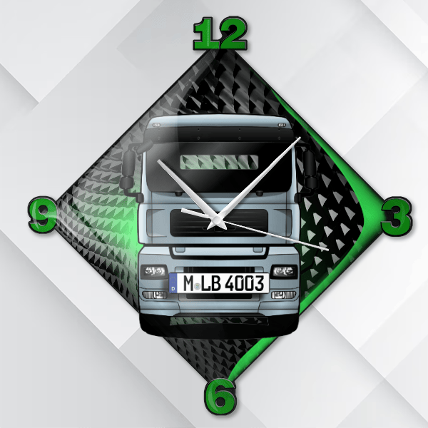 TGA 26.440 Wanduhr personalisiert mit deinem LKW u. Kennzeichen!