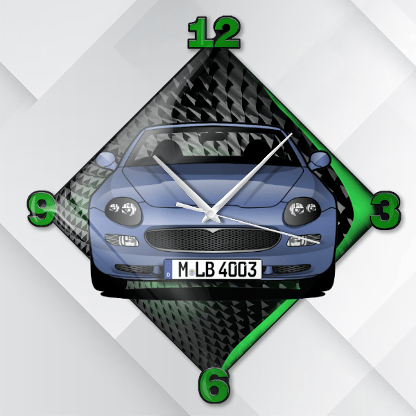 Spyder Wanduhr personalisiert mit deinem Auto u. Kennzeichen!