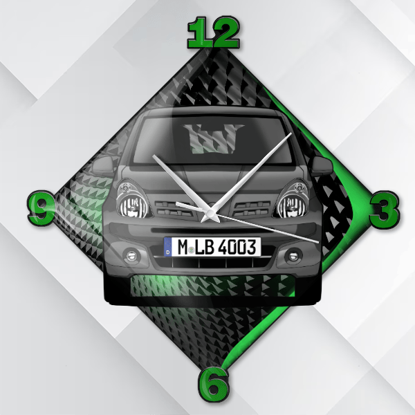 Pixo Wanduhr personalisiert mit deinem Auto u. Kennzeichen!