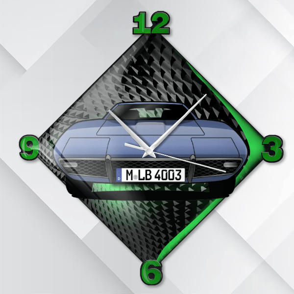 Ghibli Coupe Wanduhr personalisiert mit deinem Auto u. Kennzeichen!