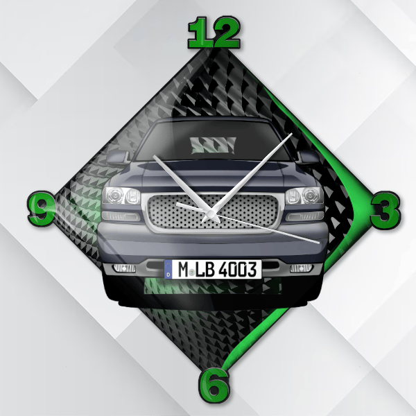 Yukon XL Wanduhr personalisiert mit deinem Auto u. Kennzeichen!