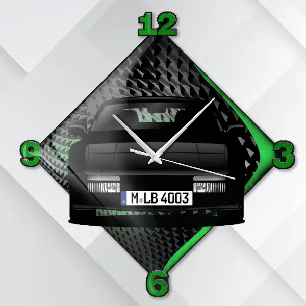 944 Cabriolet Wanduhr personalisiert mit deinem Auto u. Kennzeichen!