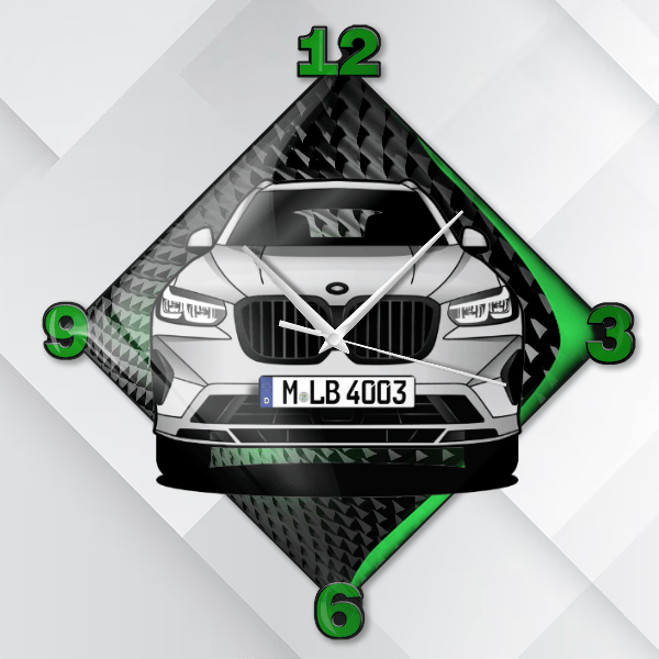 Alpina XD3 Wanduhr personalisiert mit deinem Auto u. Kennzeichen!