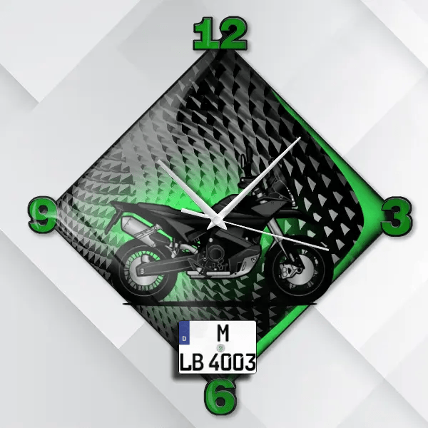890 Adventure Wanduhr personalisiert mit deinem Motorrad u. Kennzeichen!