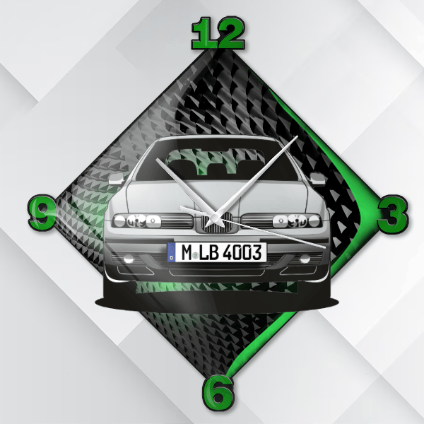 Leon Wanduhr personalisiert mit deinem Auto u. Kennzeichen!