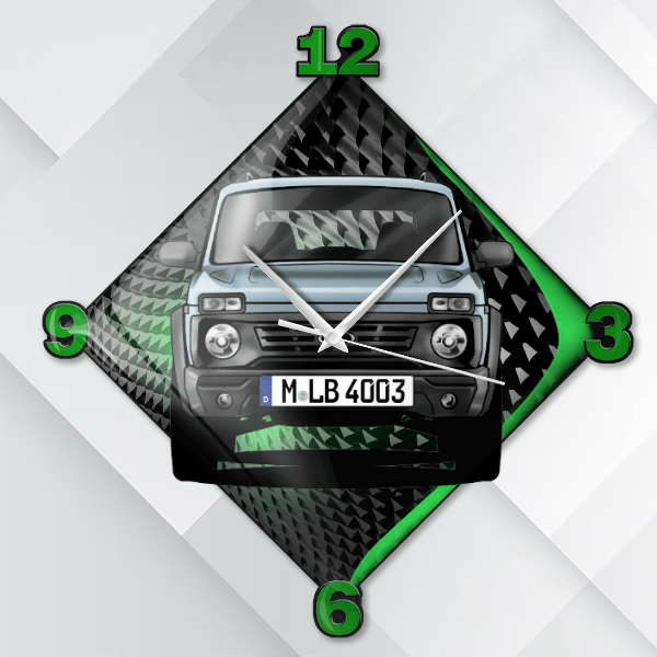 Urban Wanduhr personalisiert mit deinem Auto u. Kennzeichen!