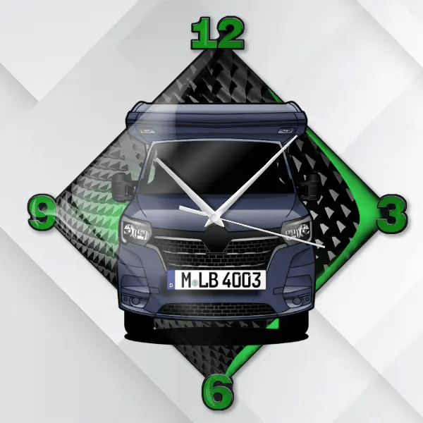Canada Wanduhr personalisiert mit deinem Wohnwagen u. Kennzeichen!