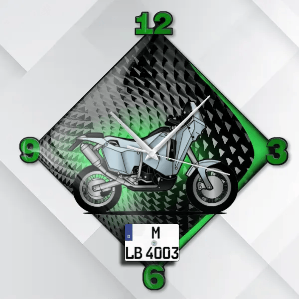 LC4 660 R Wanduhr personalisiert mit deinem Motorrad u. Kennzeichen!