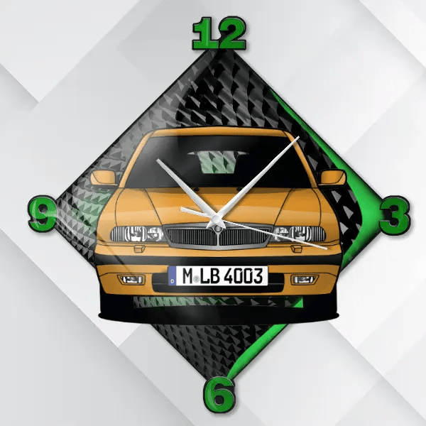 Kappa Coupe Wanduhr personalisiert mit deinem Auto u. Kennzeichen!