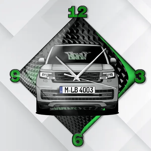 Autobiography Wanduhr personalisiert mit deinem Auto u. Kennzeichen!