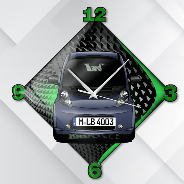 C-Zero Wanduhr personalisiert mit deinem Auto u. Kennzeichen!