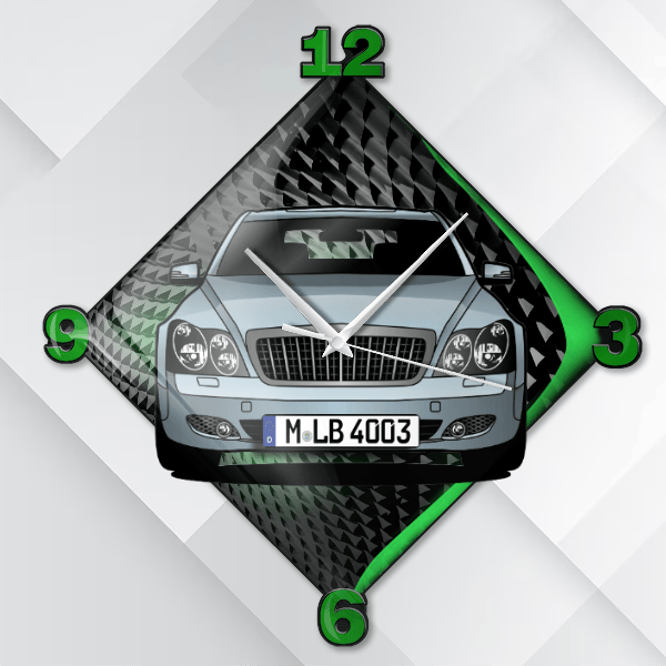 57 S Wanduhr personalisiert mit deinem Auto u. Kennzeichen!