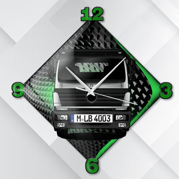 SK Wanduhr personalisiert mit deinem LKW u. Kennzeichen!