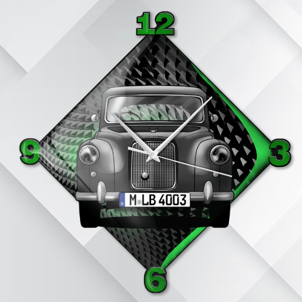 FX4 Wanduhr personalisiert mit deinem Auto u. Kennzeichen!