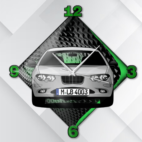 300M Limousine Wanduhr personalisiert mit deinem Auto u. Kennzeichen!
