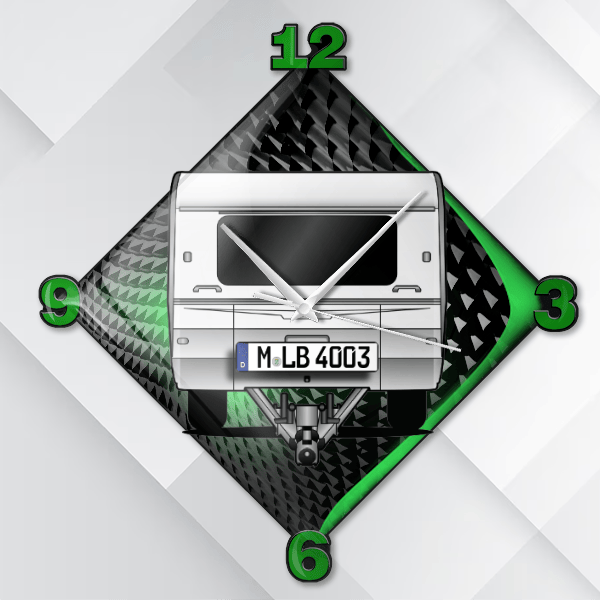 450 Wanduhr personalisiert mit deinem Wohnwagen u. Kennzeichen!