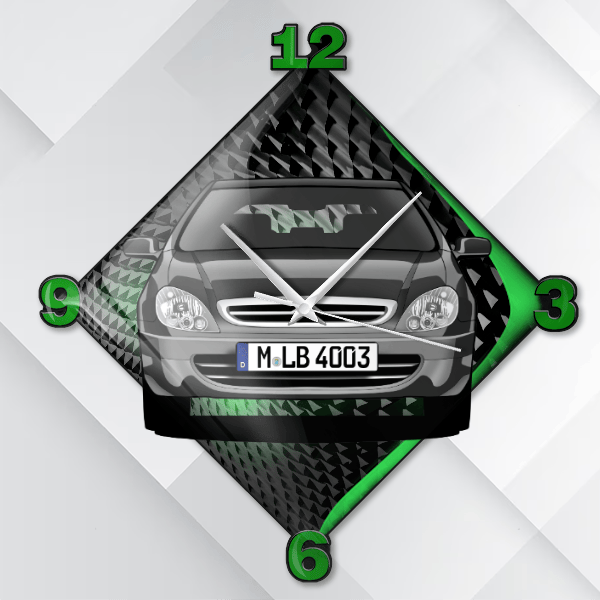 Xsara Wanduhr personalisiert mit deinem Auto u. Kennzeichen!