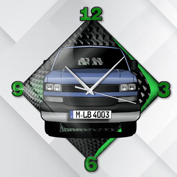 Express Wanduhr personalisiert mit deinem Auto u. Kennzeichen!