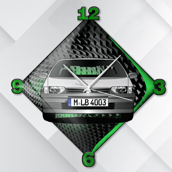 Sunny Coupe Wanduhr personalisiert mit deinem Auto u. Kennzeichen!