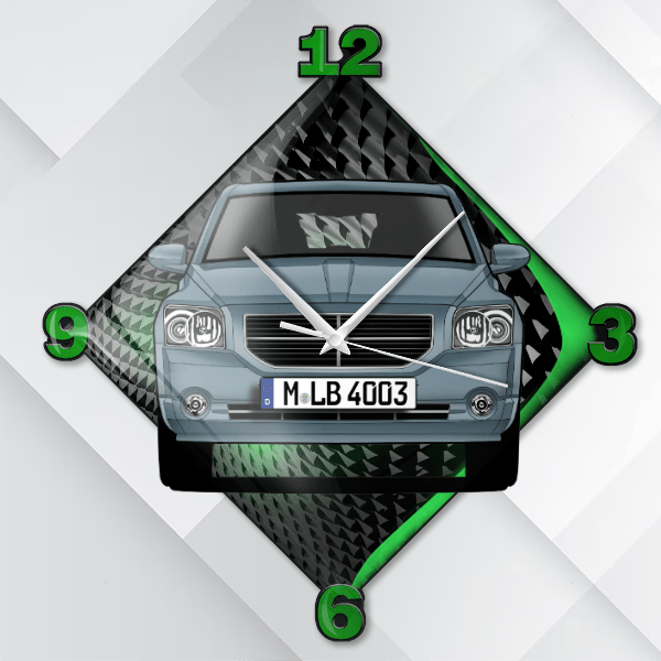 Caliber Wanduhr personalisiert mit deinem Auto u. Kennzeichen!
