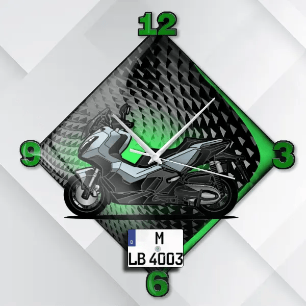 ADV 350 Wanduhr personalisiert mit deinem Motorrad u. Kennzeichen!