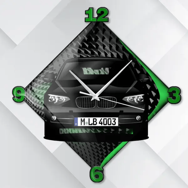 1er Reihe Hatchback (F21) Wanduhr personalisiert mit deinem Auto u. Kennzeichen!