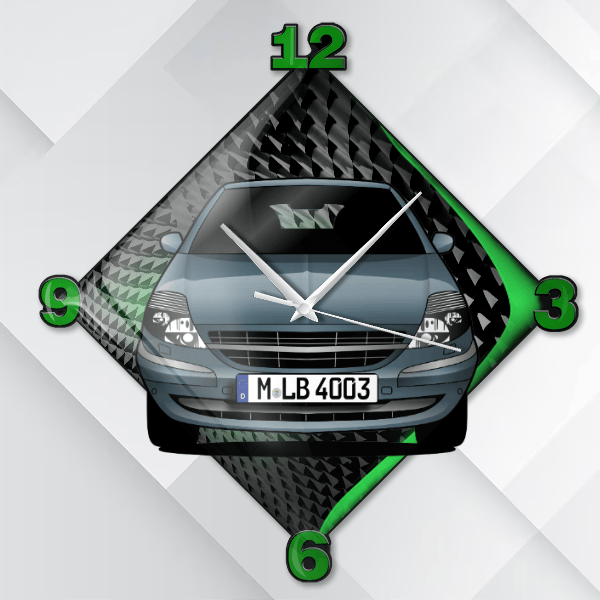 C8 Wanduhr personalisiert mit deinem Auto u. Kennzeichen!