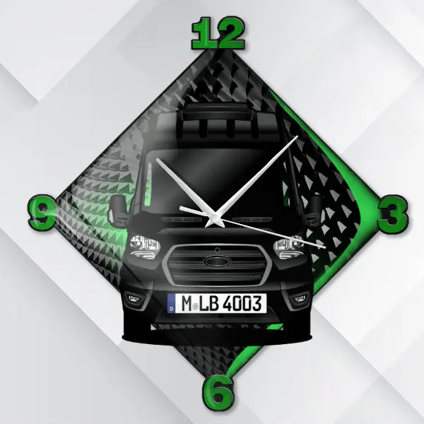 CV 600 Wanduhr personalisiert mit deinem Wohnwagen u. Kennzeichen!