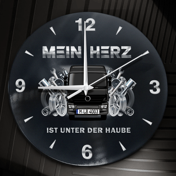 Actros Wanduhr personalisiert mit LKW u. Kennzeichen! M, Tuning Design 2