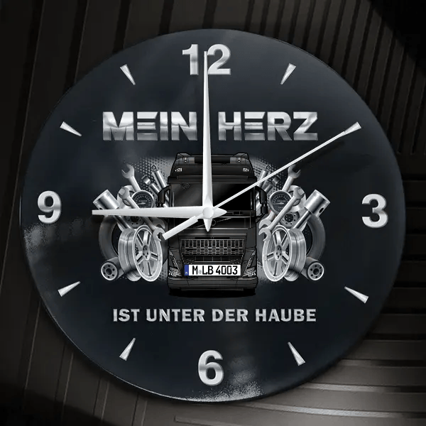 FH16 Wanduhr personalisiert mit LKW u. Kennzeichen! M, Tuning Design 2