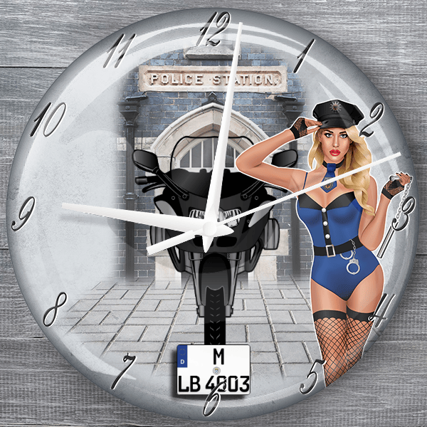 R 1100 S moderne Wanduhr personalisiert mit deinem Motorrad u. Kennzeichen!
