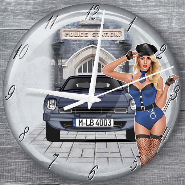 280 ZX moderne Wanduhr personalisiert mit deinem Auto u. Kennzeichen!