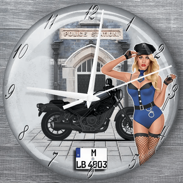 CMX 500 Rebel moderne Wanduhr personalisiert mit deinem Motorrad u. Kennzeichen!