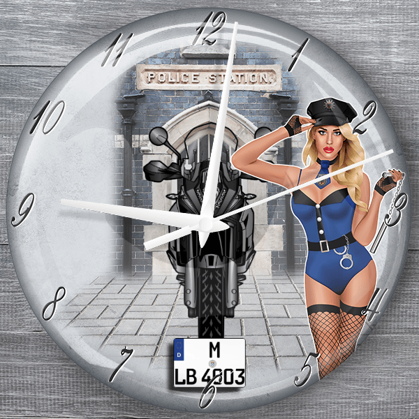 1190 Adventure moderne Wanduhr personalisiert mit deinem Motorrad u. Kennzeichen!