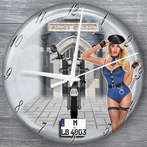 Z 750 LTD moderne Wanduhr personalisiert mit deinem Motorrad u. Kennzeichen!