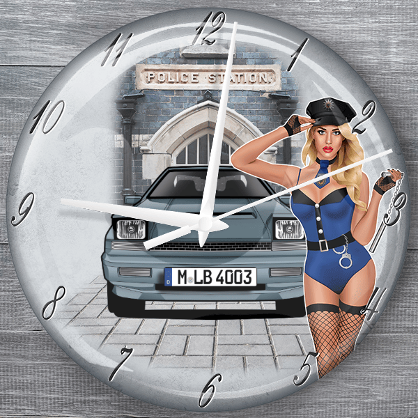 200 SX moderne Wanduhr personalisiert mit deinem Auto u. Kennzeichen!