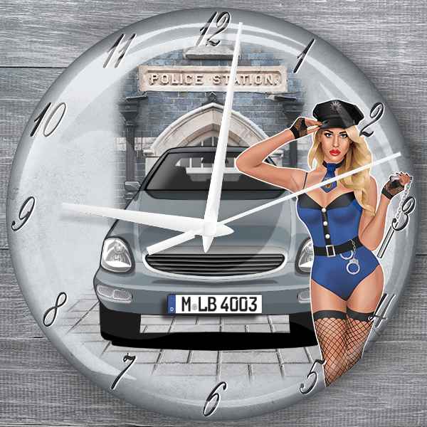 Scorpio Estate moderne Wanduhr personalisiert mit deinem Auto u. Kennzeichen!