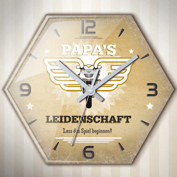 Ninja ZX-9R Wanduhr personalisiert mit deinem Motorrad u. Kennzeichen!