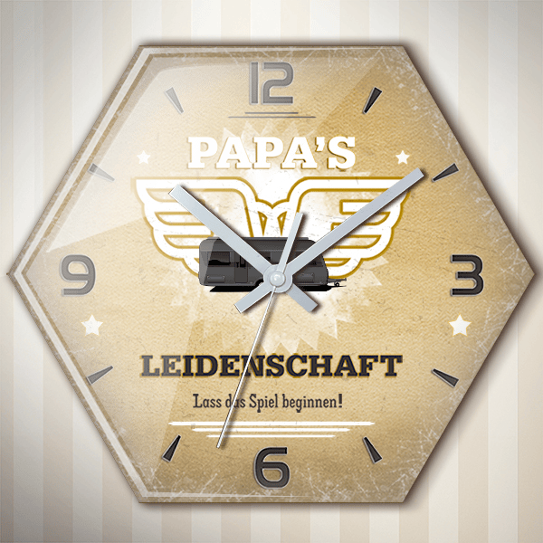 Musica 520D Wanduhr personalisiert mit deinem Campinganhänger u. Kennzeichen!