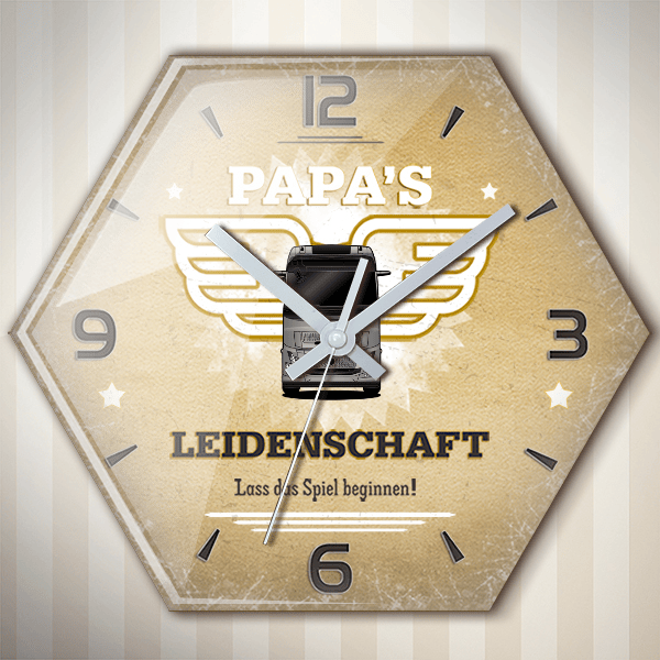 FH Electric Wanduhr personalisiert mit deinem LKW u. Kennzeichen!