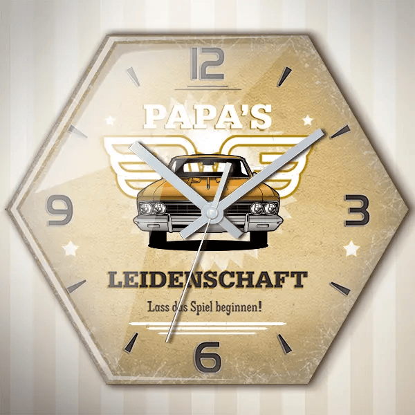 Chevelle Coupe Wanduhr personalisiert mit deinem Auto u. Kennzeichen!