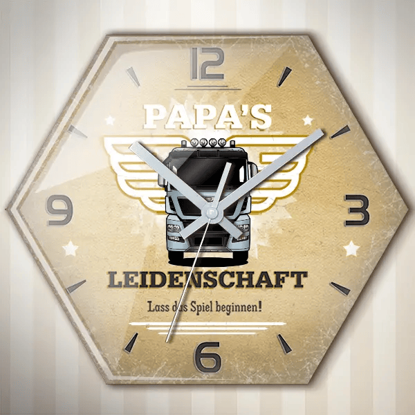 TGX 18.560 Wanduhr personalisiert mit deinem LKW u. Kennzeichen!
