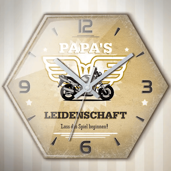 GS 500 E Wanduhr personalisiert mit deinem Motorrad u. Kennzeichen!